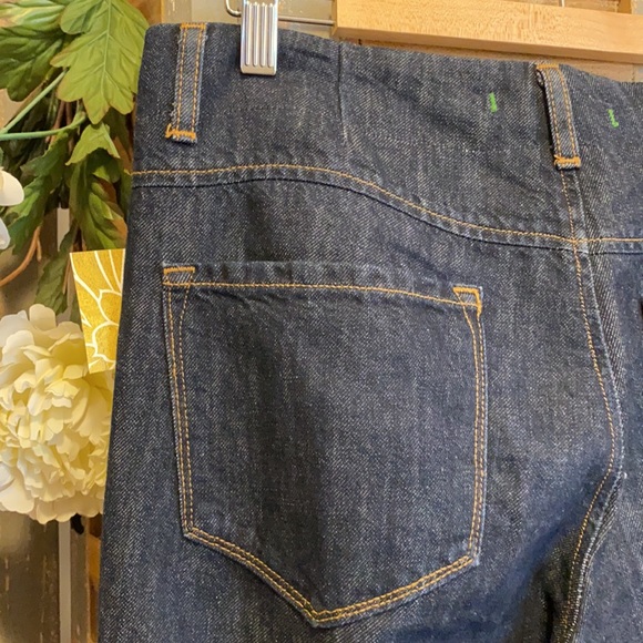 J BRAND wide leg flared bottom jeans with linen - Picture 6 of 15